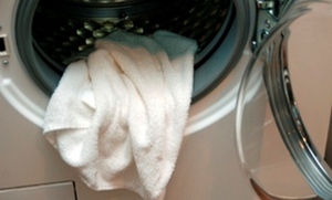 Стирка кухонных полотенец может проводиться руками или в стиральной машине.