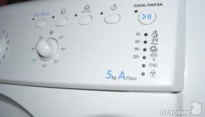 Панель управления стиральной машины.