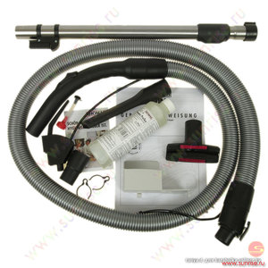 Комплект насадок для пылесоса позволяет очищать разные поверхности.