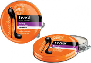 Воск для обуви Твист - прекрасная защита от промокания и блеск вашей обуви.