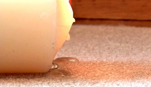 Как удалить жирной восковое пятно