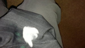 Старые пятна краски также можно попробовать вывести с одежды.