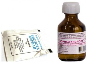 Борный порошок и борный спирт