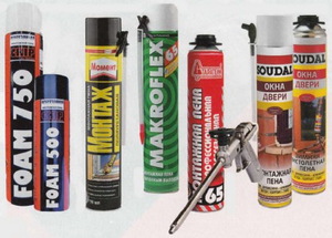 Разновидности монтажной пены